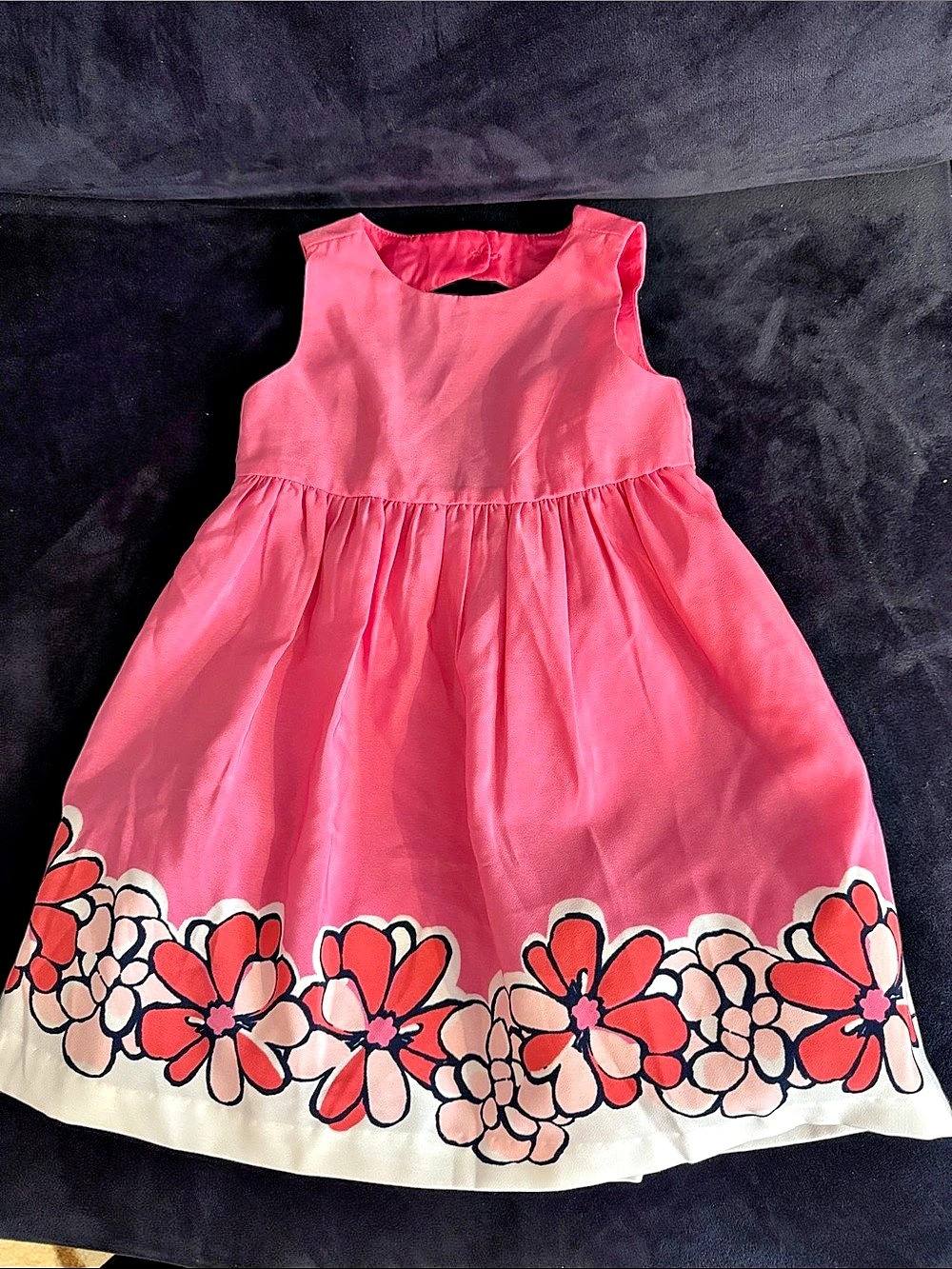 Gymboree Girls Floral Pink & White Dress Like New